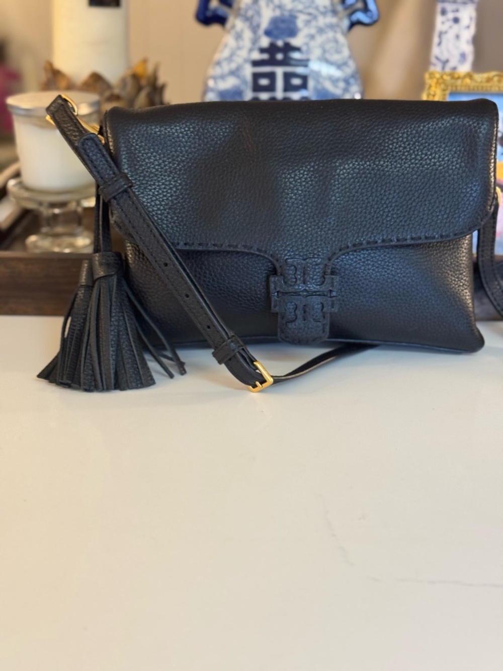 π€ TORY BURCH FLAP CROSS BODY BAG MCCRAW! - Picture 2 of 16